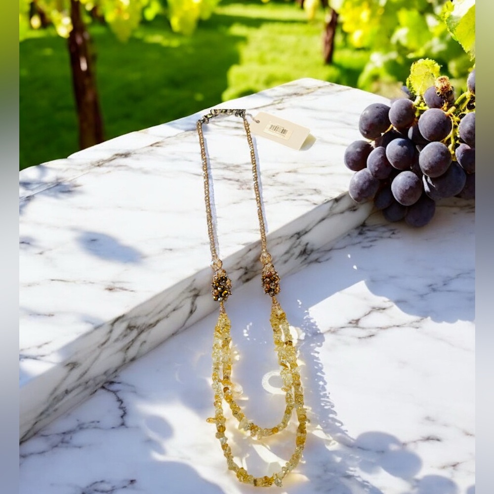 Sassy Jones Yasira Long Beaded Chain Necklace